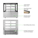 Bonvue Heated Food Display 3 Tier Sliding Doors 1200mm - SG120FE-2XB