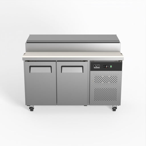 AG 2 Door Saladette Fridge – Fits 7 x 1/3 GN Trays 282L - SH2000-700