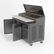AG 2 Door Saladette Fridge – Fits 7 x 1/3 GN Trays 282L - SH2000-700