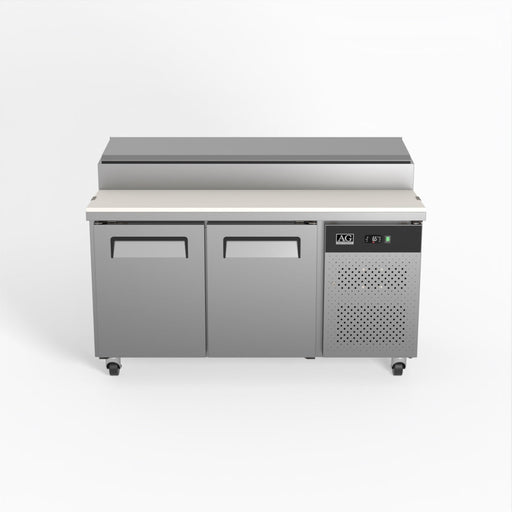 AG 2 Door Saladette Fridge - 8 x 1/3 GN Trays 390L - SH2000-800