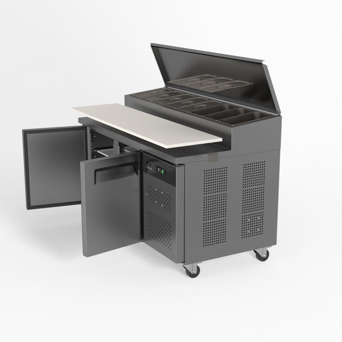 AG 2 Door Saladette Fridge - 8 x 1/3 GN Trays 390L - SH2000-800