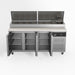 AG 3 Door Saladette Fridge – Fits 8 x 1/3 GN Trays 417L - SH3000-700