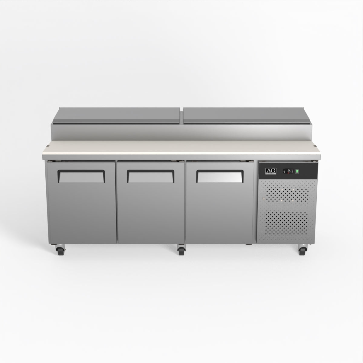 AG 3 Door Saladette Fridge - 10 x 1/3 GN Trays 580L - SH3000-800