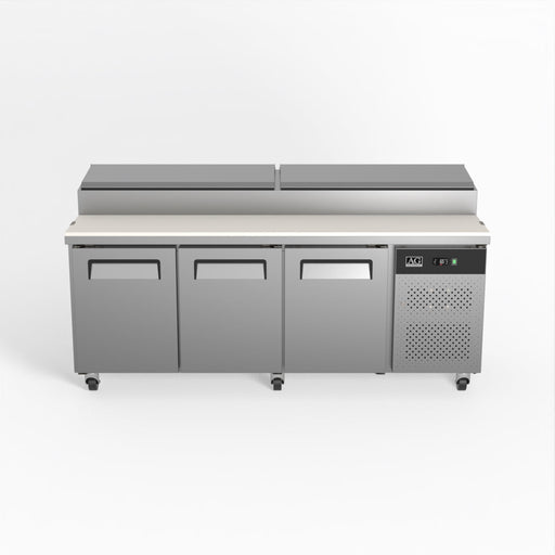 AG 3 Door Saladette Fridge - 10 x 1/3 GN Trays 580L - SH3000-800