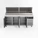 AG 3 Door Saladette Fridge - 10 x 1/3 GN Trays 580L - SH3000-800