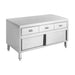 Modular Systems Stainless Steel Bench Cabinet with 3 Drawers & Doors 1200mm - SKTD6-1200