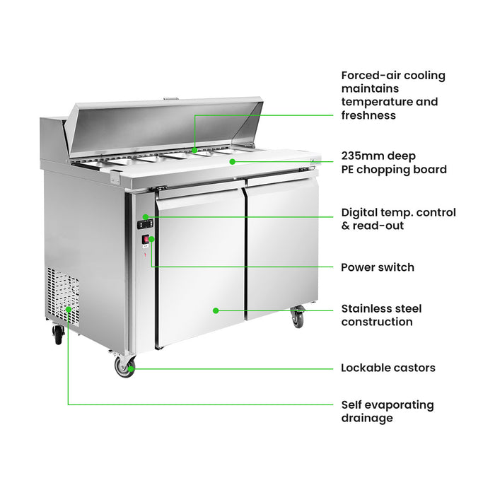 Thermaster Two Door Sandwich Bar - SLB120