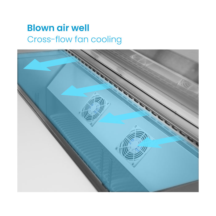 Thermaster Two Door Sandwich Bar - SLB120