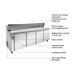 Thermaster Four Door Sandwich Bar - SLB240