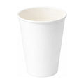 PakMax White 12oz Single Layer Hot Paper Cup - SLHPC-90-12W