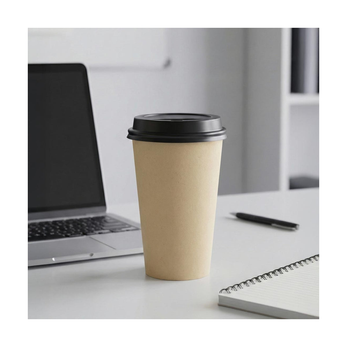 PakMax KRAFT 16oz Single Layer Hot Paper Cup - SLHPC-90-16K