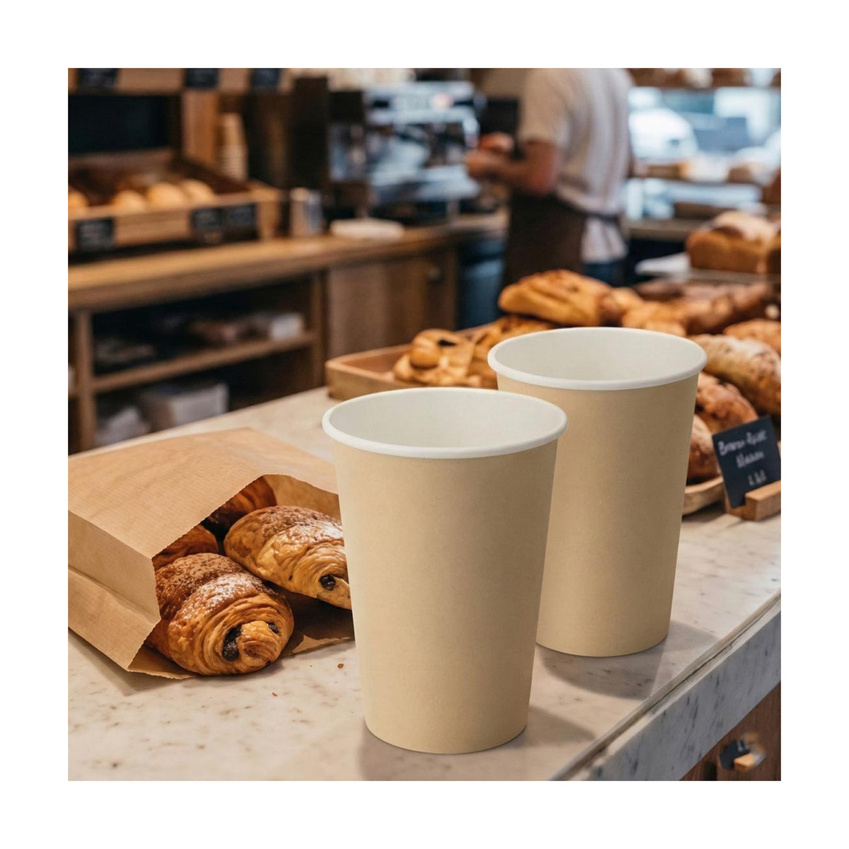 PakMax KRAFT 16oz Single Layer Hot Paper Cup - SLHPC-90-16K