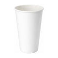 PakMax White 16oz Single Layer Hot Paper Cup - SLHPC-90-16W
