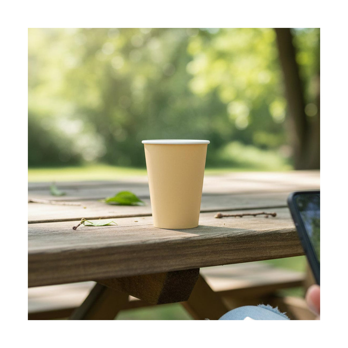 PakMax KRAFT 8oz 90mm Single Layer Hot Paper Cup - SLHPC-90-8K