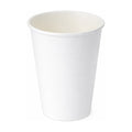 PakMax White 8oz 90mm Single Layer Hot Paper Cup - SLHPC-90-8W