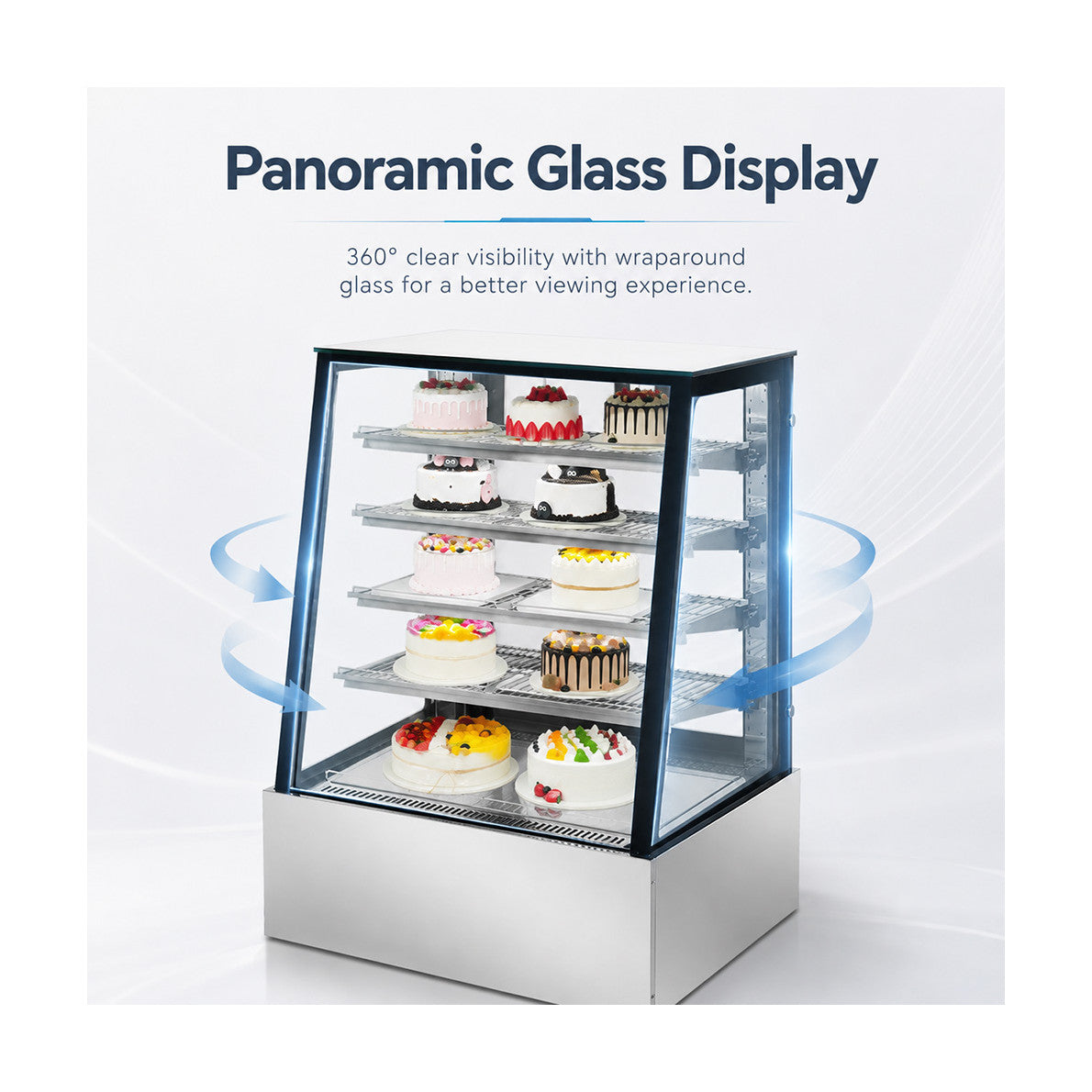 Bonvue Deluxe Chilled Display Cabinet 5 Tier 900mm - SLP830C