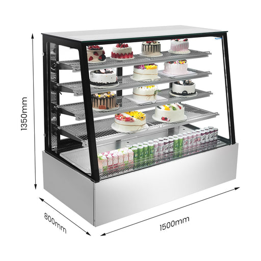 Bonvue Deluxe Chilled Display Cabinet 5 Tier 1500mm - SLP850C
