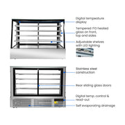 Bonvue Deluxe Chilled Display Cabinet 5 Tier 1800mm - SLP860C