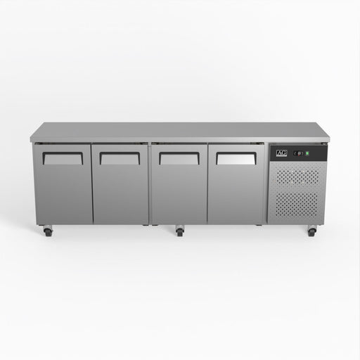 AG Commercial Four Door Worktop / Under Bench Fridge 600mm Depth 449L - SLX4100TN
