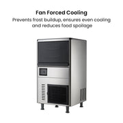 Blizzard Underbench Granular Ice Maker 60Kg - SN-068F