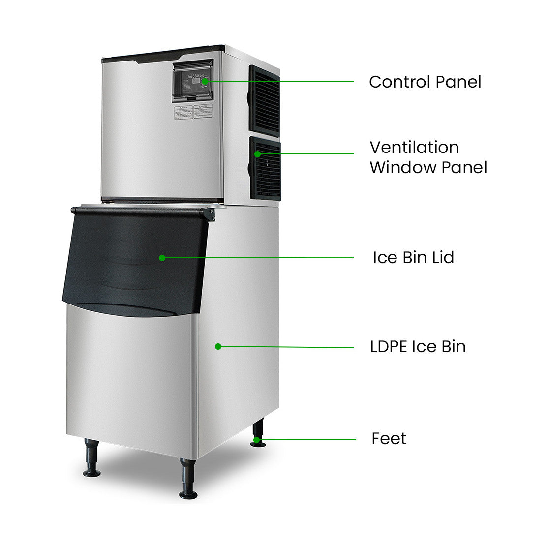 Blizzard Professional Air-Cooled Ice Maker 450kg - SN-1000P