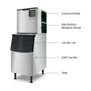 Blizzard Professional Air-Cooled Ice Maker 450kg - SN-1000P