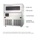 Blizzard Under Bench Ice Maker Air Cooled 100kg - SN-101B