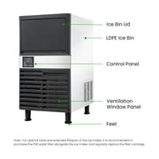 Blizzard Under Bench Ice Maker Air Cooled 55kg - SN-120P