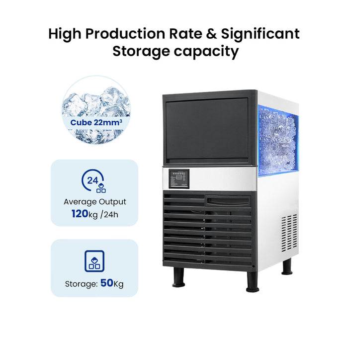 Blizzard Under Bench Ice Maker Air Cooled 18kg - SN-120P