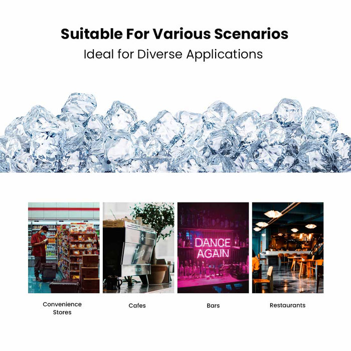 Blizzard Under Bench Ice Maker Air Cooled 18kg - SN-120P