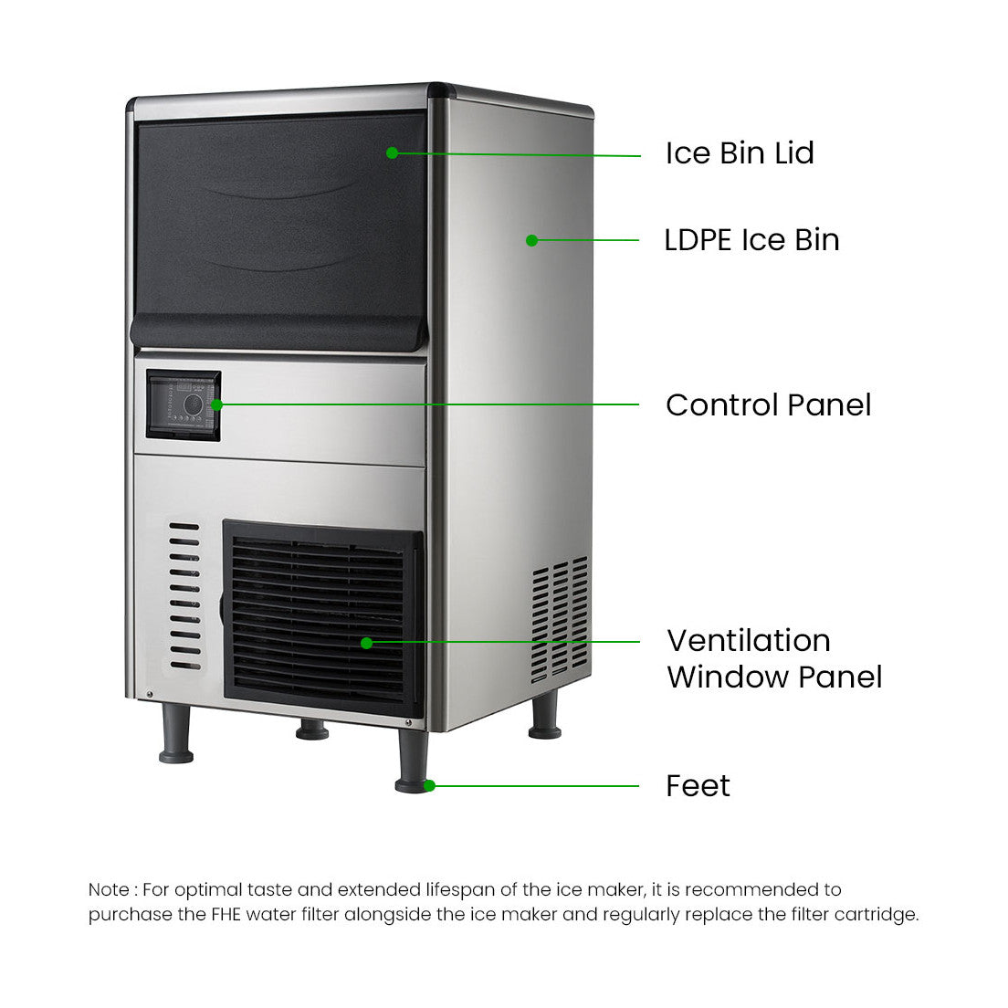 Blizzard Granular Ice Maker 120kg - SN-128F
