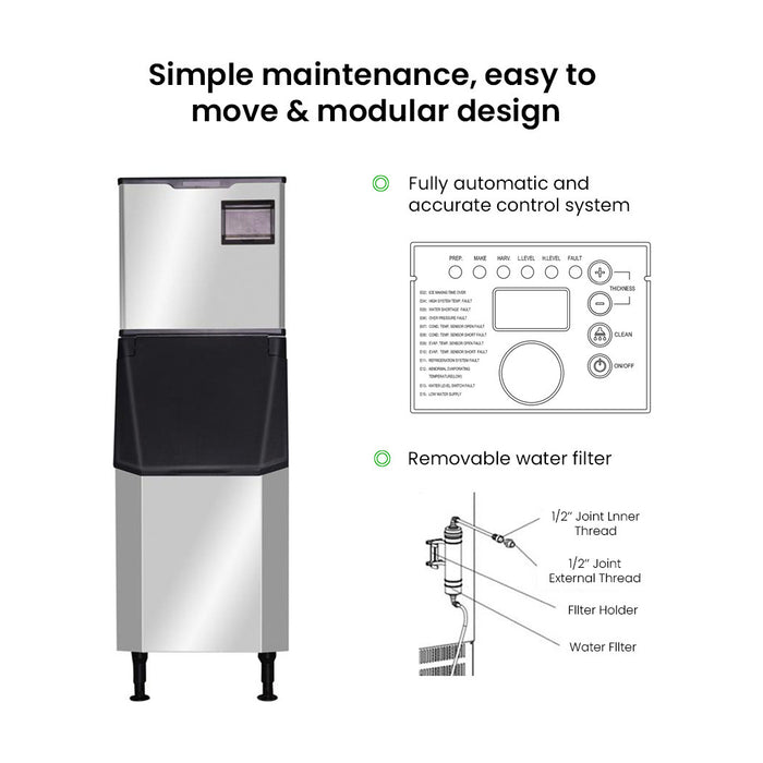 Blizzard Professional Ice Maker 145kg - SN-145C