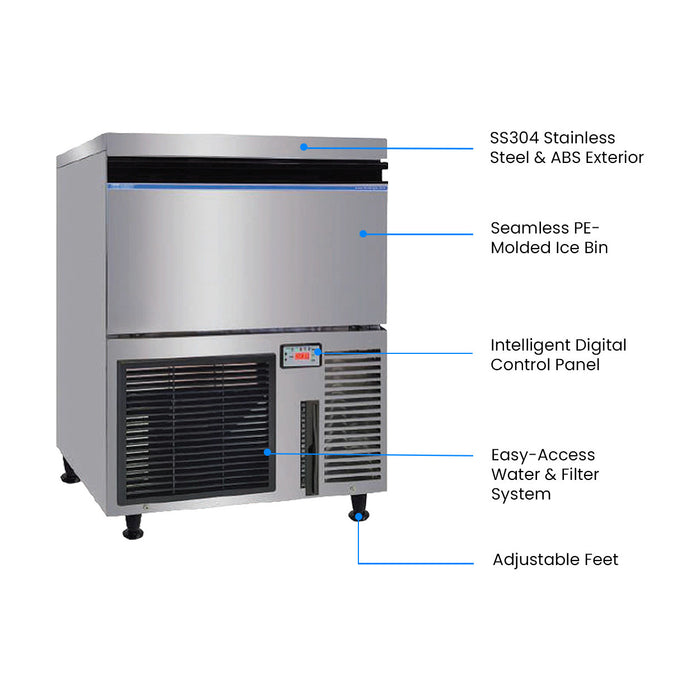 Blizzard Premium Under-Counter Ice Maker Large Cube Ice – SN-200P