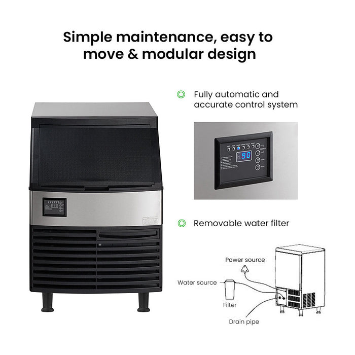 Blizzard Ice Maker Air Cooled 95kg - SN-210P