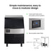 Blizzard Ice Maker Air Cooled 95kg - SN-210P