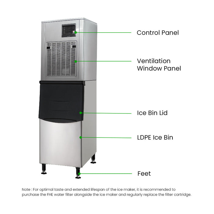 Blizzard Chewblet/Nugget Ice Maker 250Kg - SN-258N