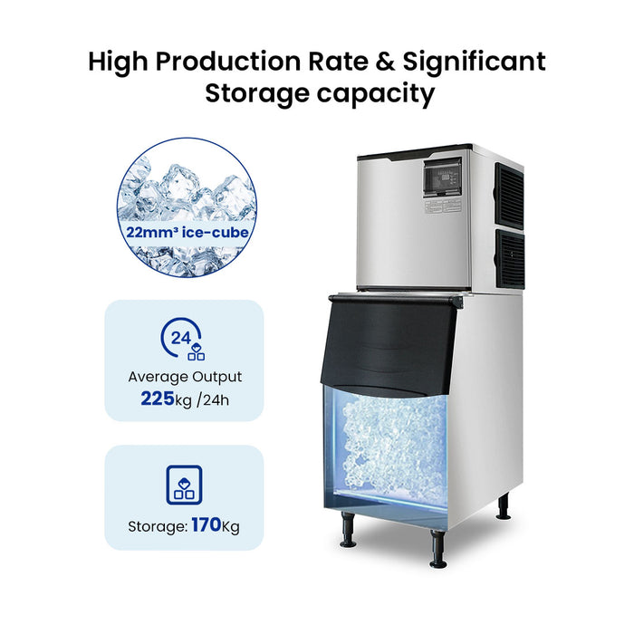 Blizzard Professional Air-Cooled Ice Maker 225kg - SN-500P