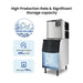 Blizzard Professional Air-Cooled Ice Maker 225kg - SN-500P