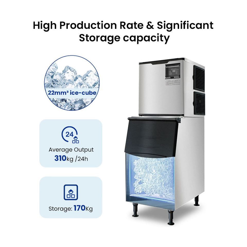 Blizzard Professional Air-Cooled Ice Maker 310kg - SN-700P