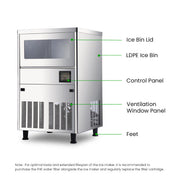 Blizzard Professional Ice Maker 80kg - SN-80C