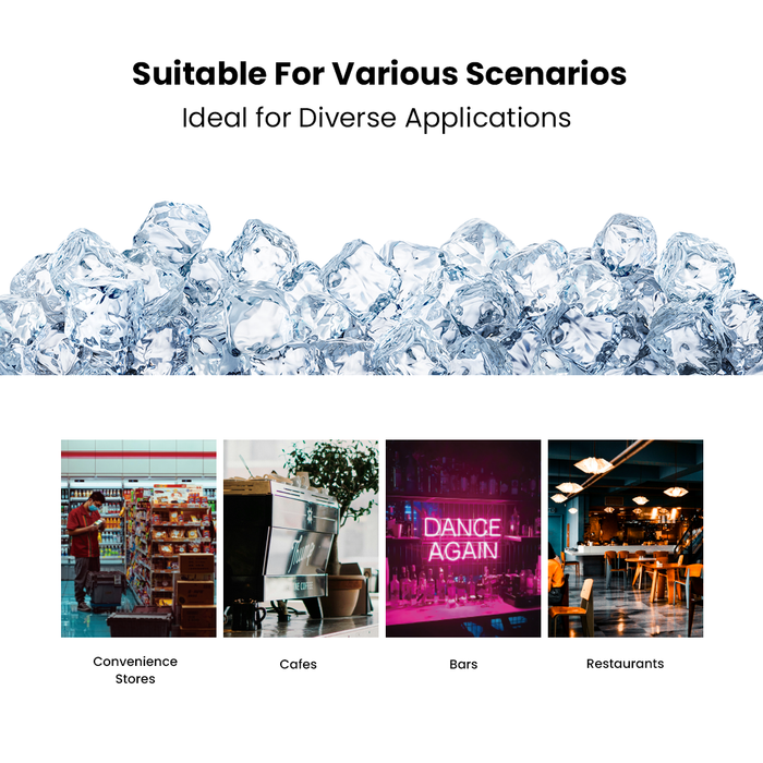 Blizzard Under Bench Ice Maker Air Cooled 36kg - SN-80P