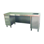 Modular Systems Stainless Steel Multipurpose Utility Bench with Sink 2100mm - SS6-2100R-H