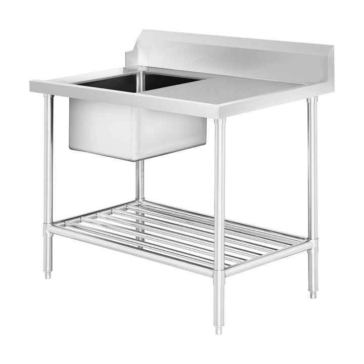 Modular Systems Stainless Steel Left Inlet Single Sink Dishwasher Bench 1200mm - SSBD7-1200L/A