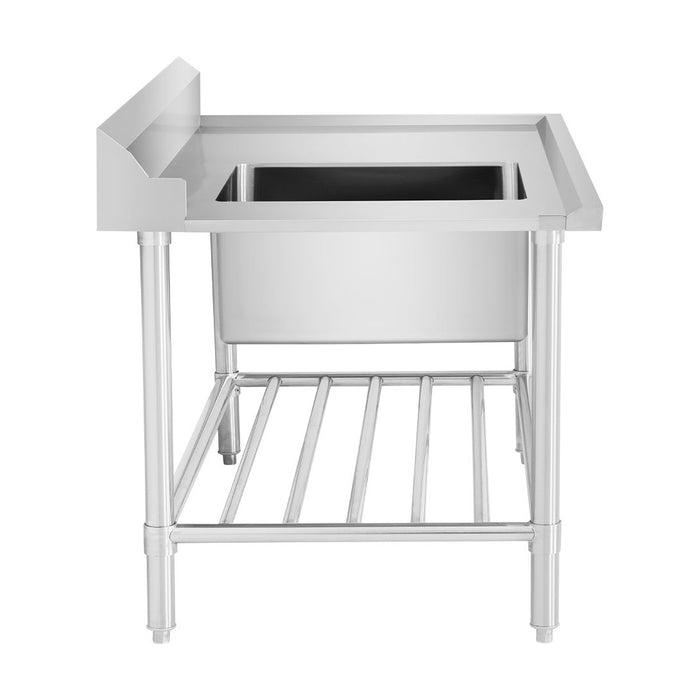 Modular Systems Stainless Steel Left Inlet Single Sink Dishwasher Bench 1200mm - SSBD7-1200L/A