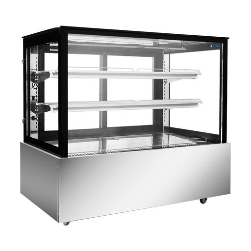 Bonvue Black Trim Square Glass Cake Display 3 Tier 1200mm - SSU120-2XB