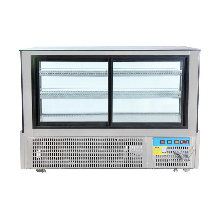 Bonvue Black Trim Square Glass Cake Display 3 Tier 1500mm- SSU150-2XB