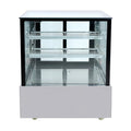 Bonvue Black Trim Square Glass Cake Display 3 Tier 900mm - SSU90-2XB