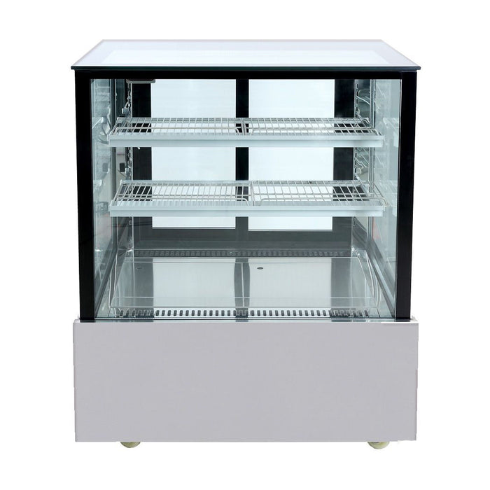 Bonvue Black Trim Square Glass Cake Display 3 Tier 900mm - SSU90-2XB