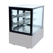 Bonvue Black Trim Square Glass Cake Display 3 Tier 900mm - SSU90-2XB