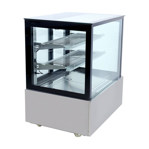 Bonvue Black Trim Square Glass Cake Display 3 Tier 900mm - SSU90-2XB